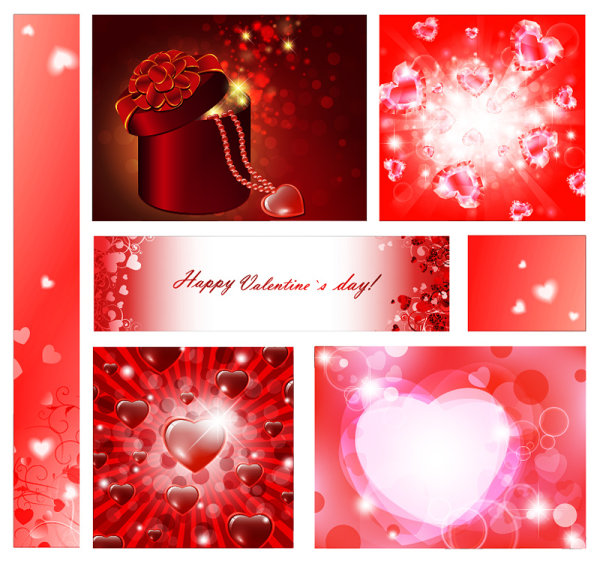 Valentine's Day romantic element vector material
  